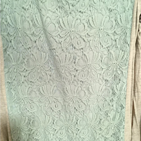 LAUREN CONRAD~BLOUSE~LIGHT BLUE~SOFT LACE~SMALL - Picture 2 of 4